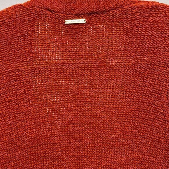 Michael Michael Kors Women's Fringe Hem Open Front Cardigan In Red Size XS - Picture 7 of 11